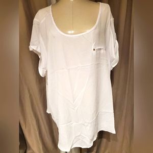 NWT New Look white short sleeve blouse size 3x
